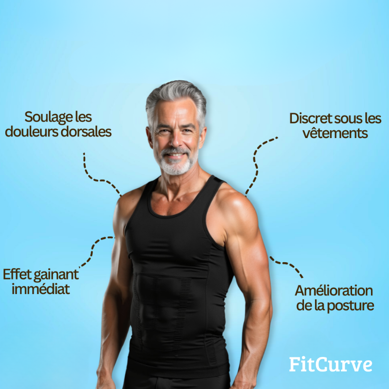 Gilet de Compression amincissant pour hommes - FitCurve™